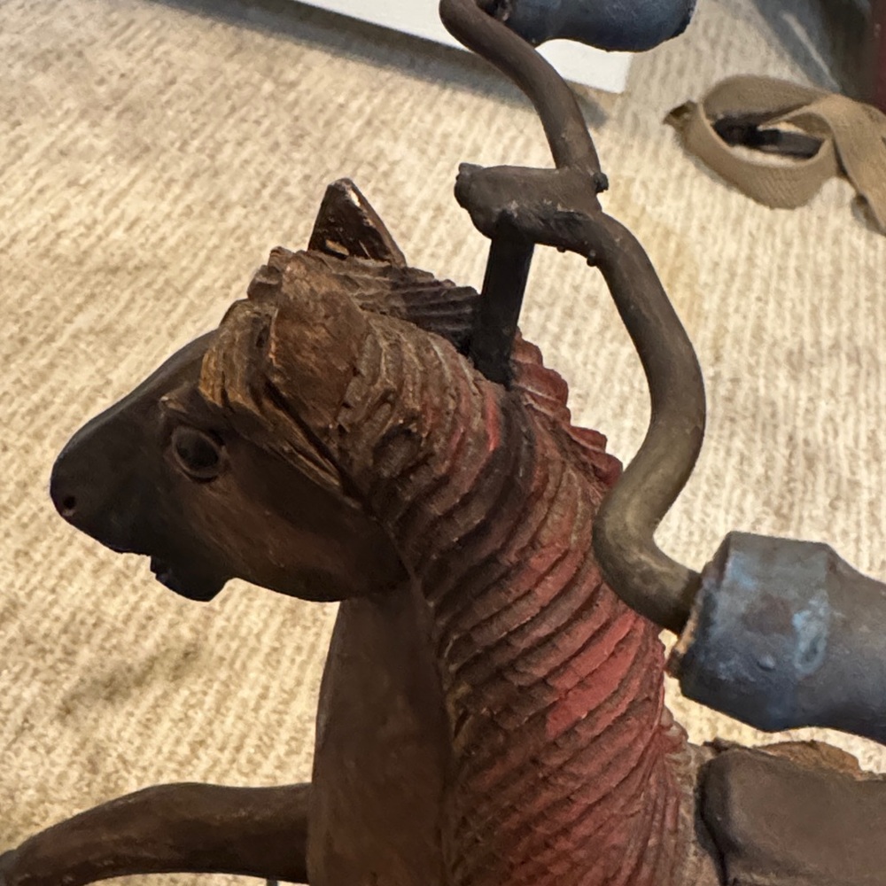 Vintage Brown Horse Tricycle Home Accent - Picture 6 of 10